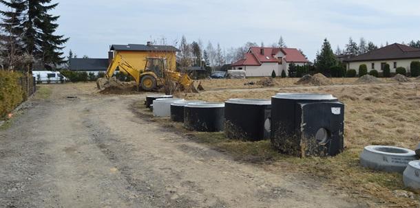 Prace budowlane na ul. Krętej w Chybiu 