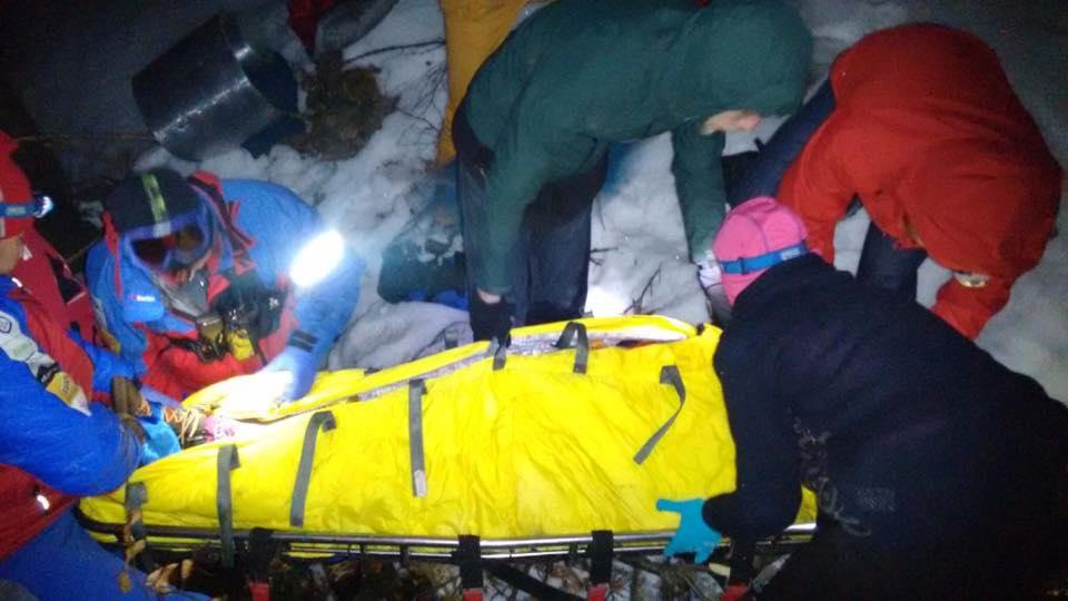 Beskidzki GOPR ewakuował dwie ranne turystki z rejonu Gibasów Wierchu