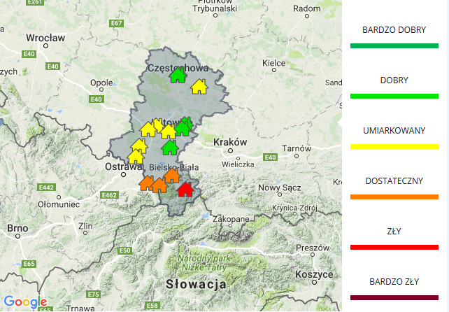 Weekend ze smogiem w Żywcu i Bielsku-Białej