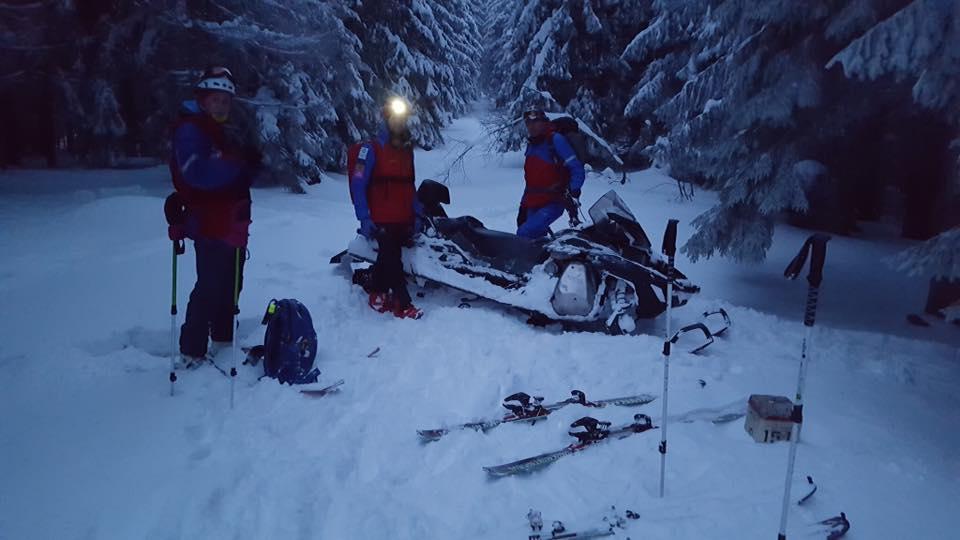 Wyprawa ratunkowa beskidzkiego GOPR w rejonie Rycerzowej