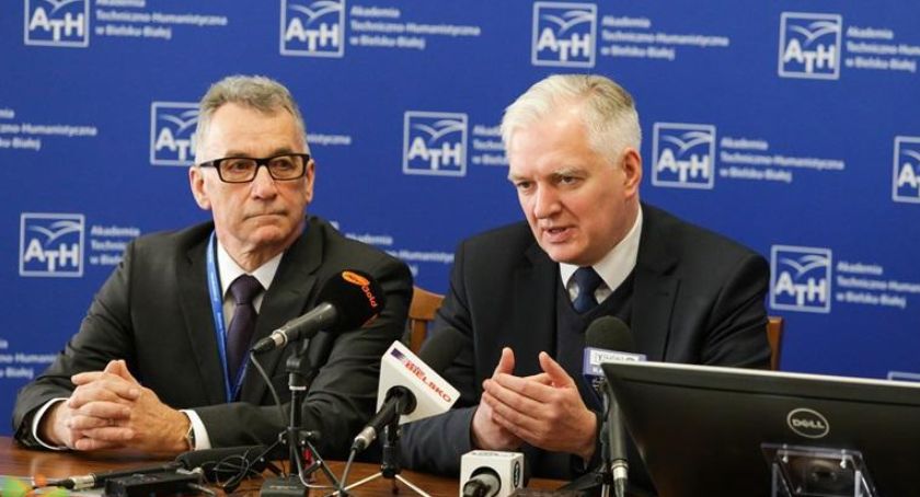 Konferencja z udziałem wicepremiera Jarosława Gowina na bielskiej ATH