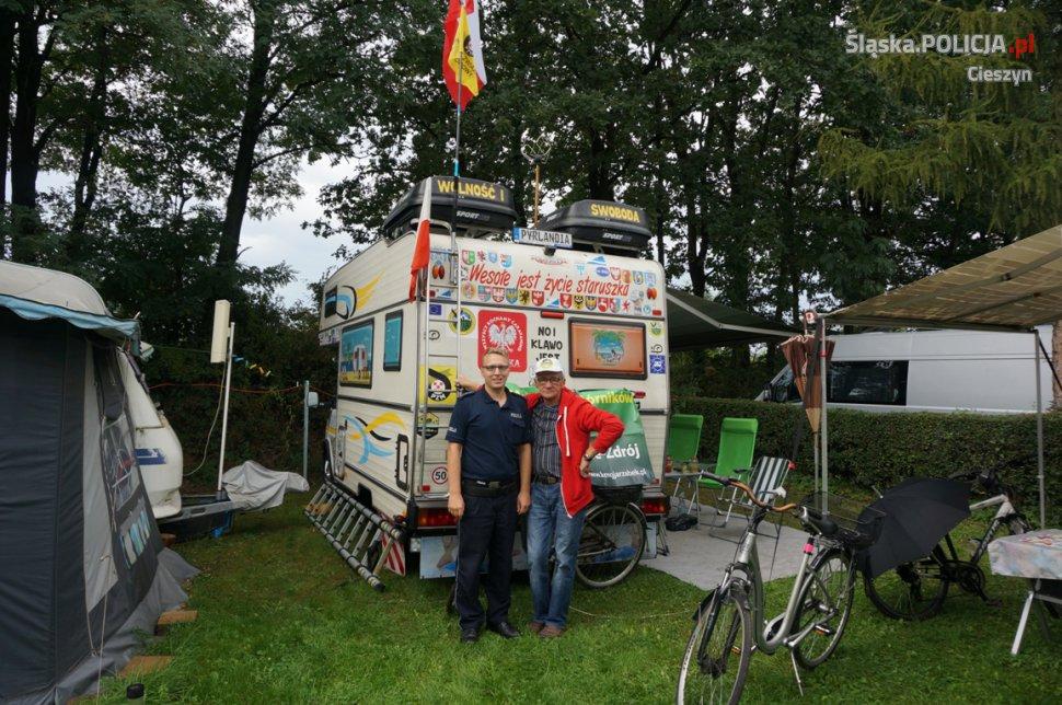 Policyjna profilaktyka na ogólnopolskim zlocie caravaningu