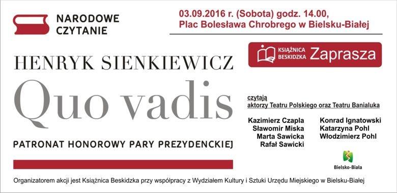 Wielkie czytanie. Plac Chrobrego w Bielsku-Białej