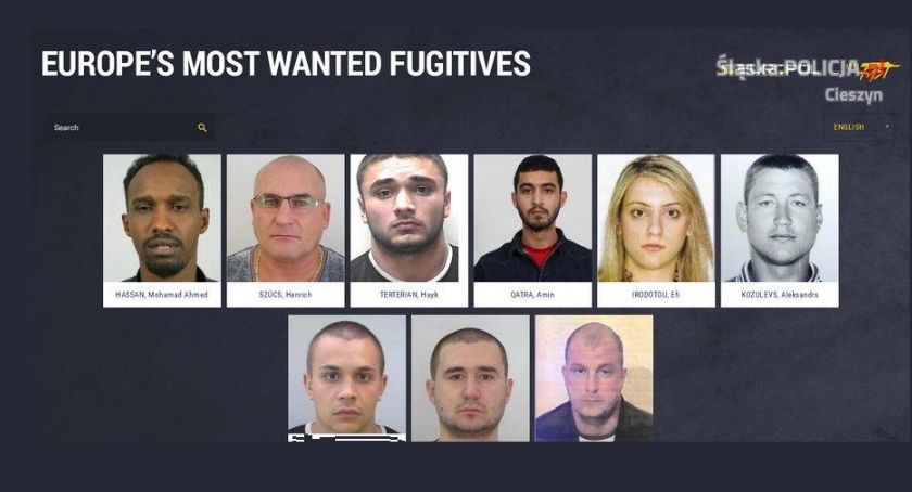 Wpadło ośmiu z najbardziej poszukiwanych przestępców