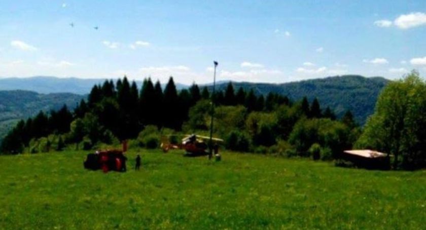Wypadek paralotniarki na górze Żar