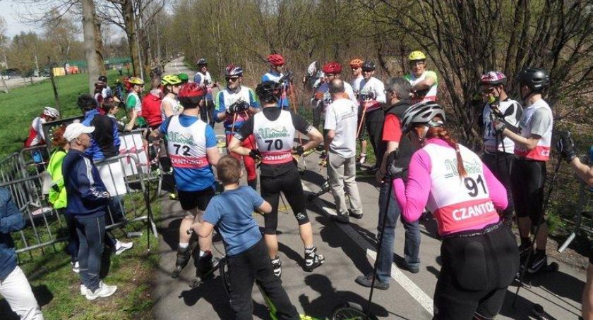 Ustroń: Zawody na nartorolkach (tak było)
