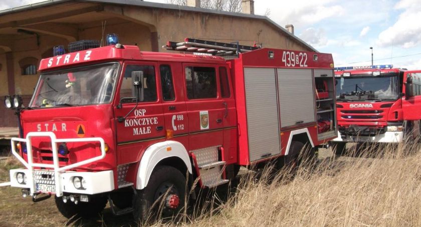 Pożar na terenach PKP w Zebrzydowicach
