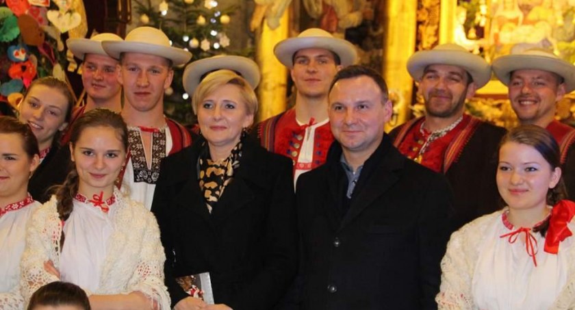 Para Prezydencka kolędowała w Istebnej