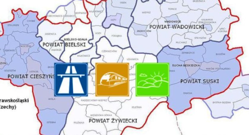 Bielsko-Biała i Żywiec w województwie małopolskim?