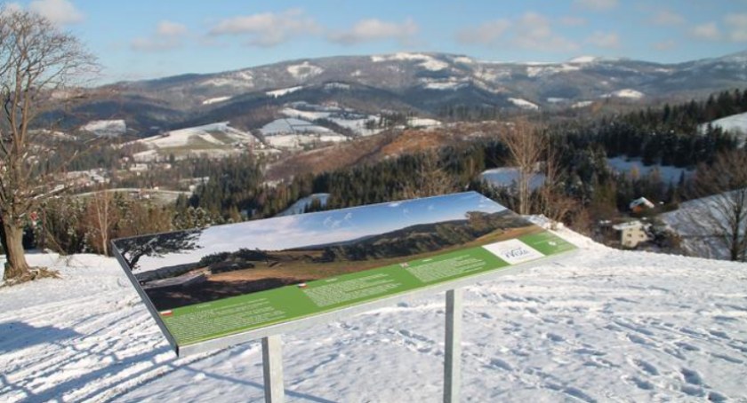 Nowa atrakcja w Wiśle. Tablica z panoramą gór