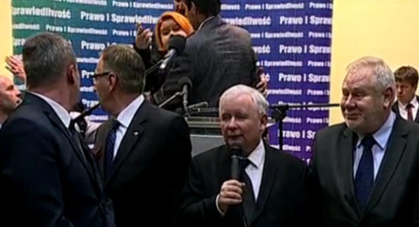 W Bielsku Białej podczas wizyty Jarosława Kaczyńskiego doszło do incydentu