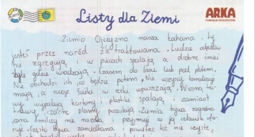 Zagłosuj na najpiękniejszy  LIST DO ZIEMI