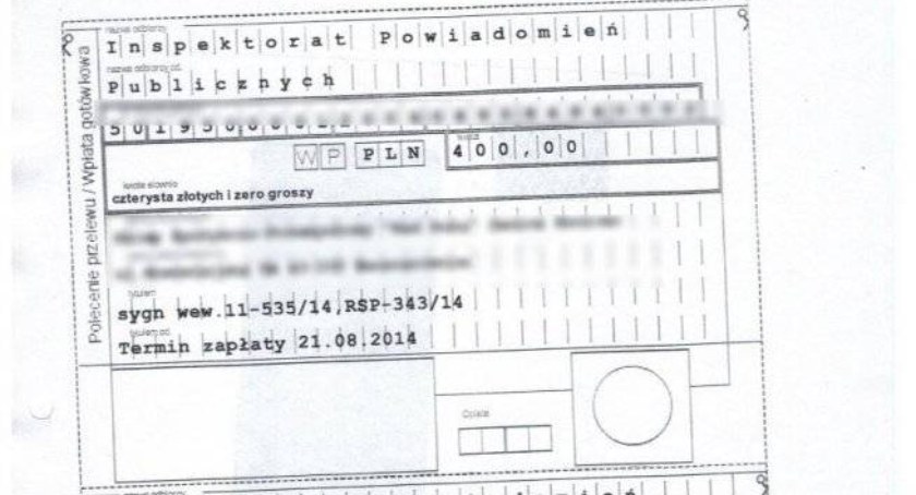 Fałszywy Inspektor nakładał mandaty na sklepy