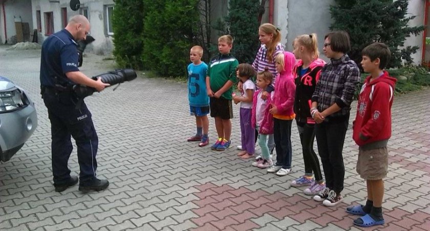 Akcja Bezpieczne wakacje w Górkach Wielkich
