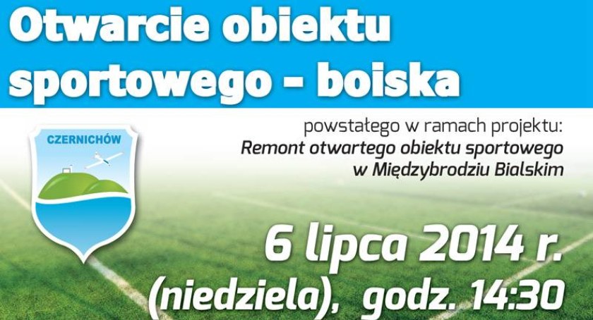 Otwarcie boiska w Międzybrodziu Bialskim