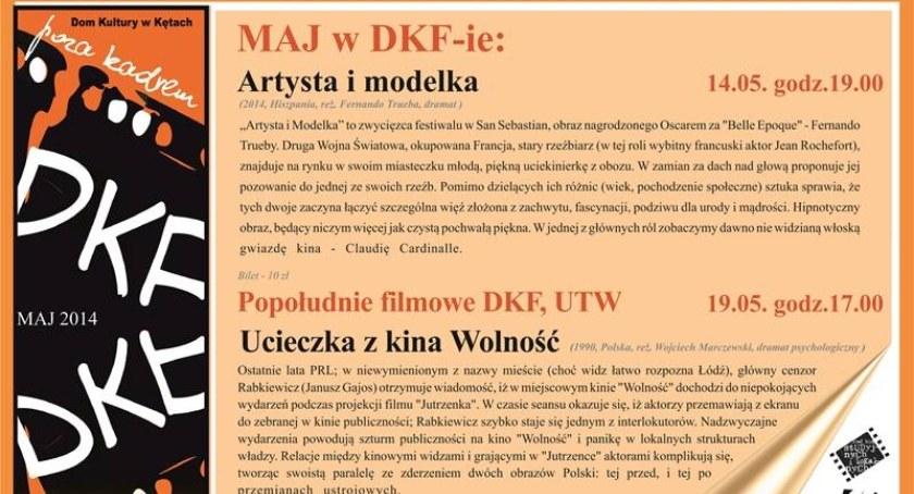 Projekcje filmowe w DK Kęty