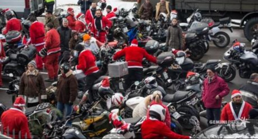 Bielscy MotoMikołaje na mecie
