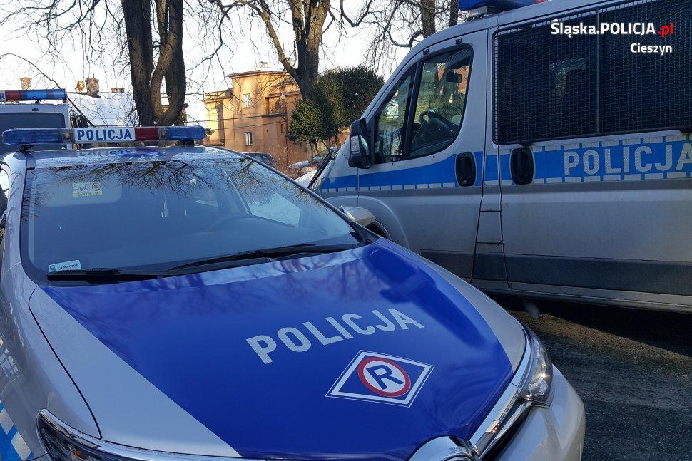 Wjechał w auto Straży Pożarnej w Ustroniu. 