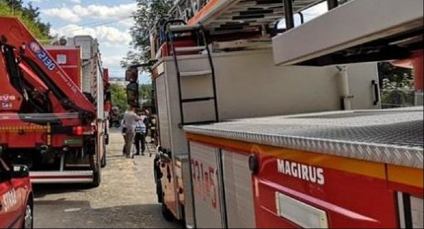 Niedzielny pożar na Cieszyńskiej w Bielsku Białej