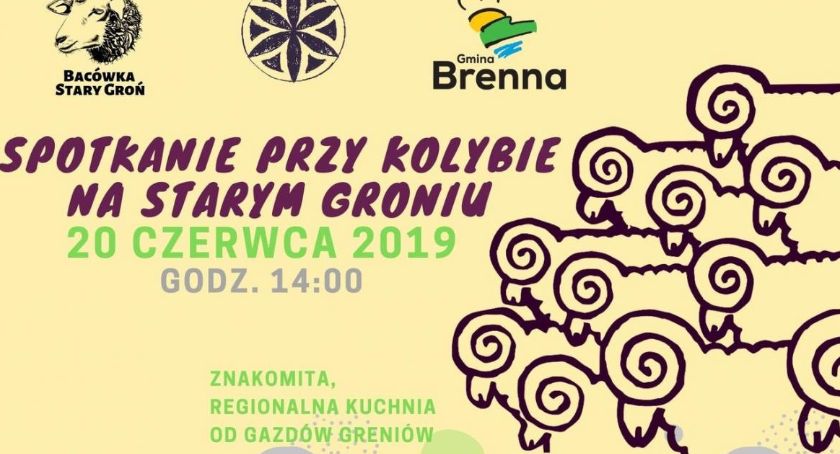 Spotkanie przy kolybie na Starym Groniu. Impreza pasterska