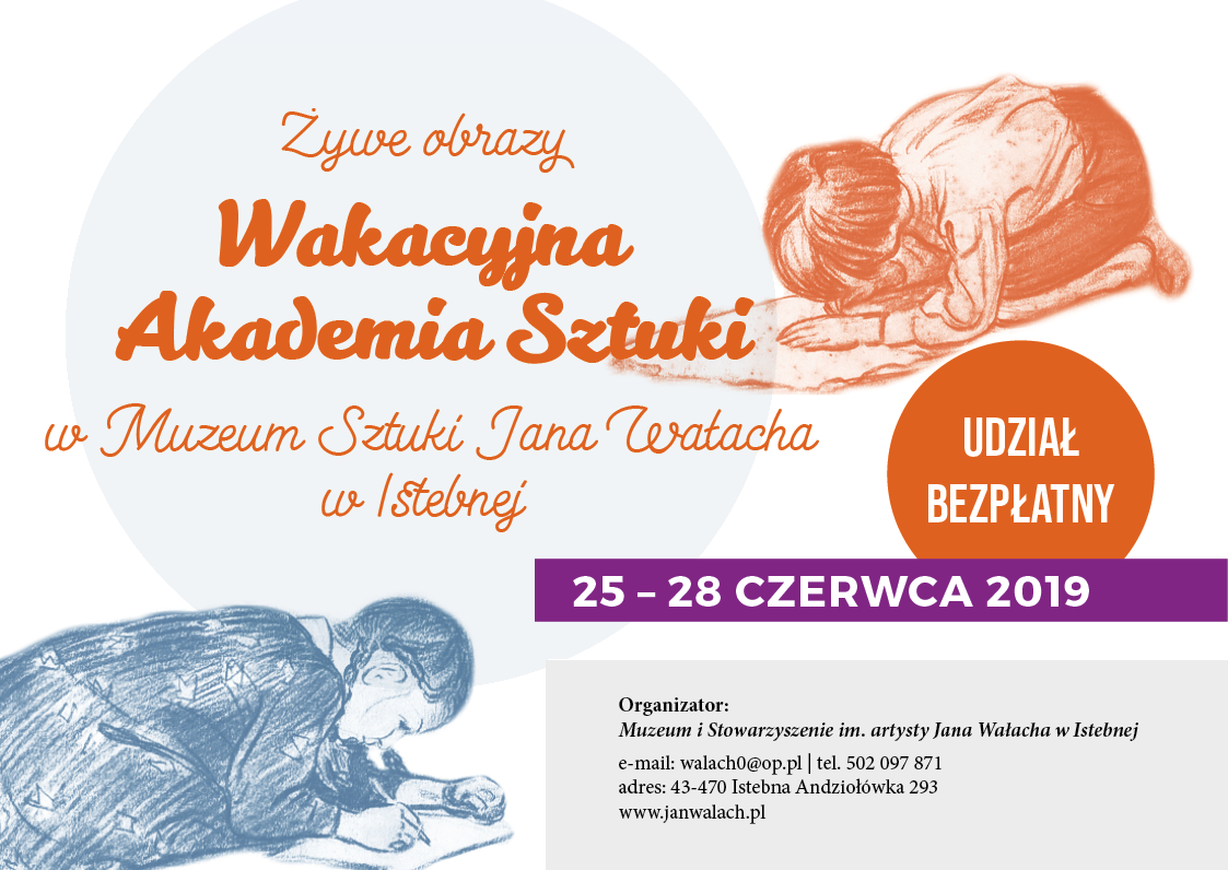 Wakacyjna Akademia Sztuki w Muzeum Jana Wałacha - warsztaty 