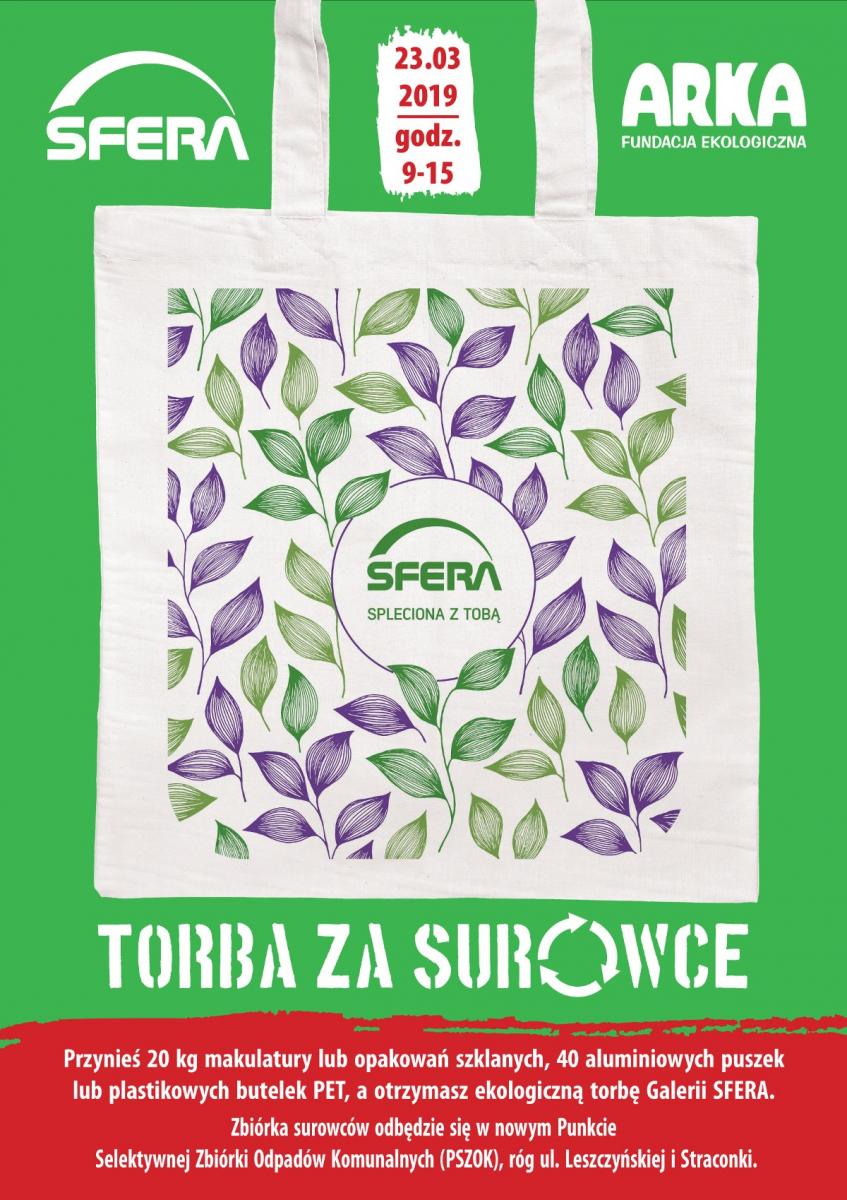 Ekologiczna akcja Torba za surowce w Galerii Sfera