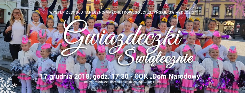 Cieszyńskie gwiazdeczki – Mażoretki / występ świąteczny - 17.12