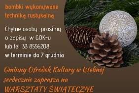 Warsztaty świąteczne w Istebnej - 12.12