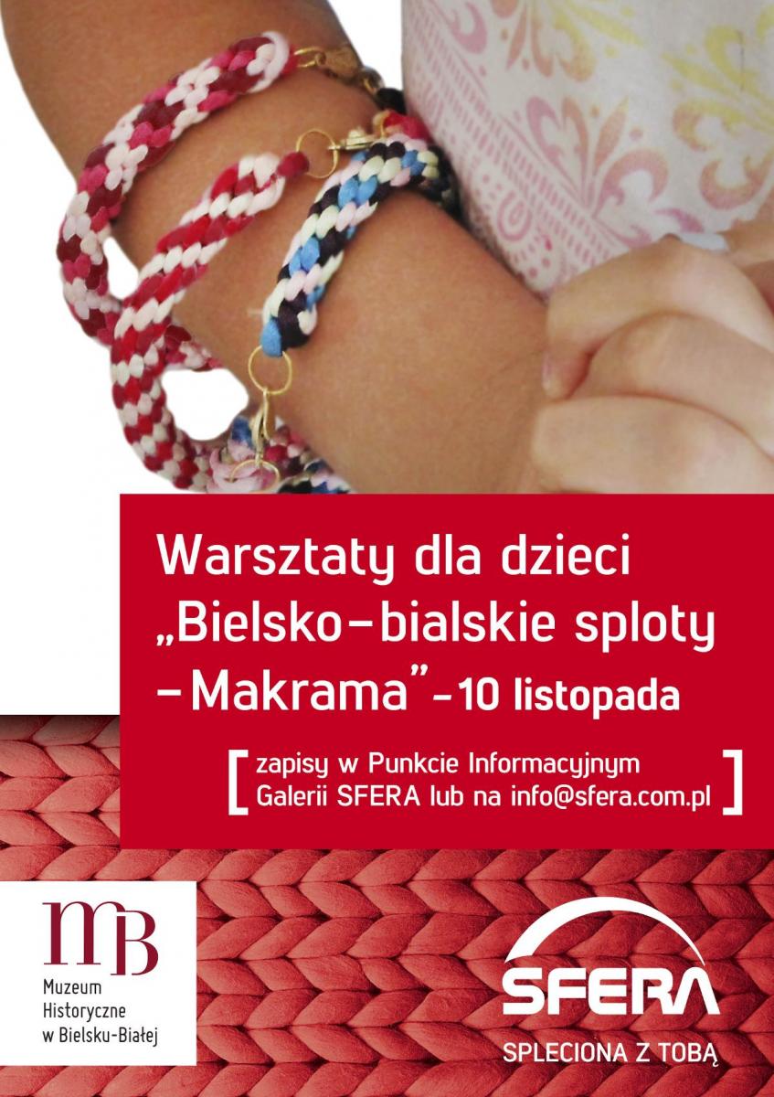 Biało-czerwony świat makramy w galerii Sfera 10.11