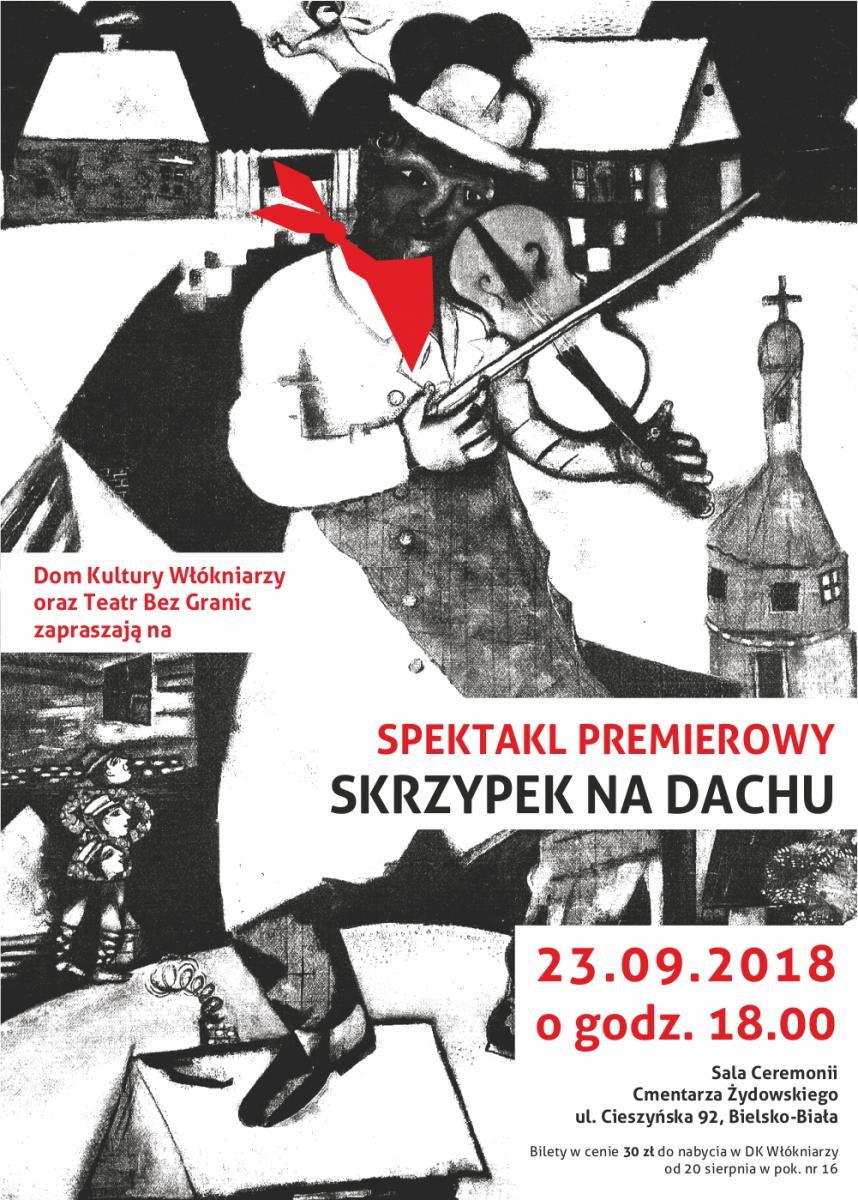 Spektakl Skrzypek na dachu na Cmentarzu Żydowskim 07.10
