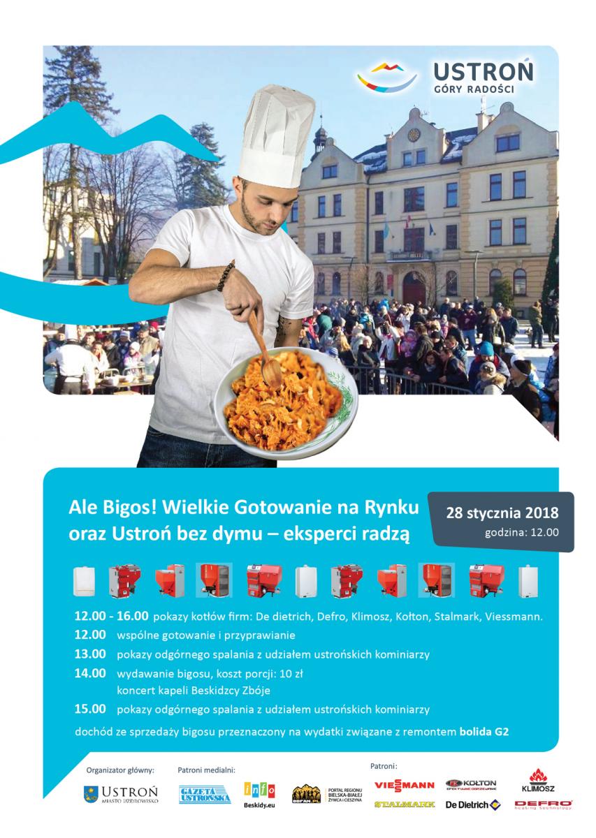 Ustroń: Ale bigos! Wielkie gotowanie na Rynku 28.01