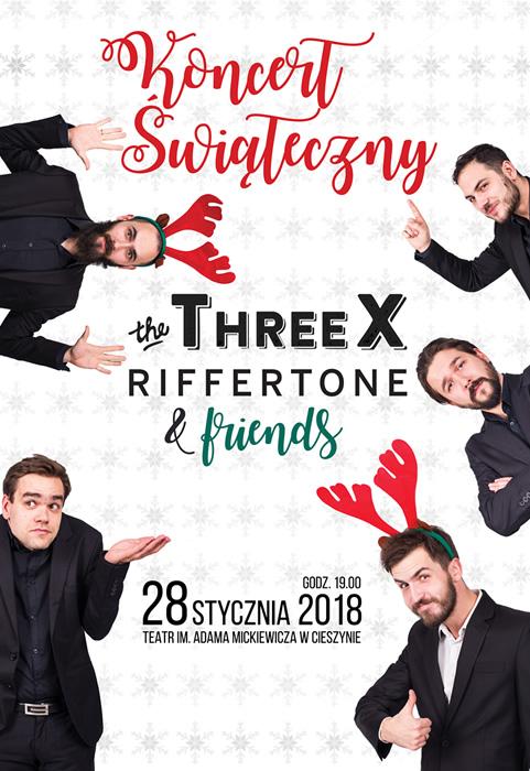 Cieszyn: The ThreeX – Riffertone & Friends „Koncert Świąteczny” 28.01
