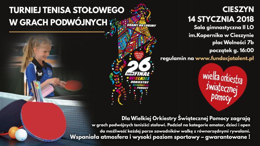 Sportowe turnieje na WOŚPIE 14.01