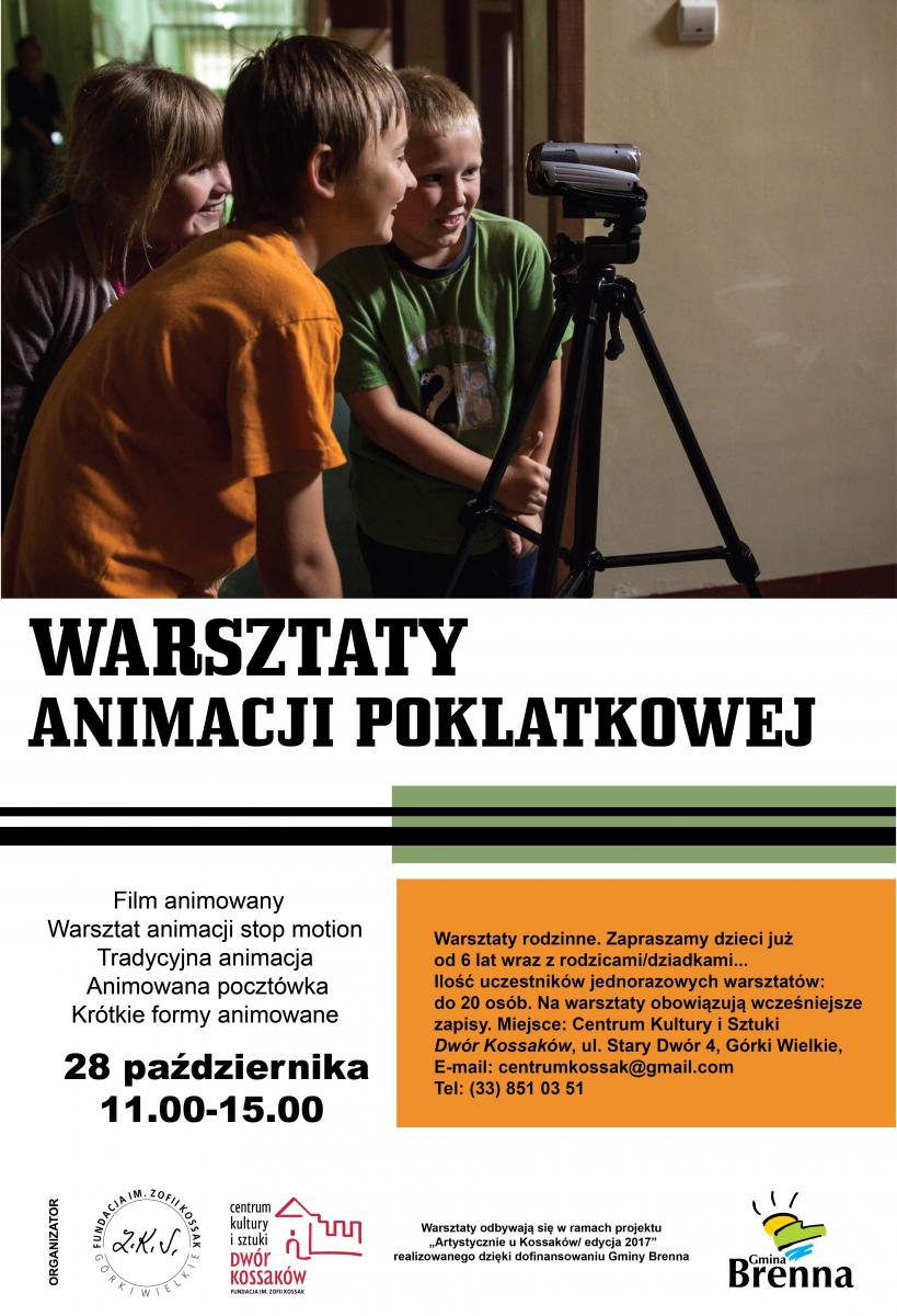 Górki Wielkie: Rodzinne warsztaty animacji poklatkowej 28.10