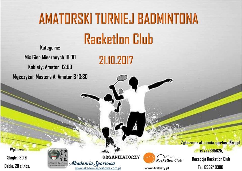 Amatorski Turniej Badmintona 21.10