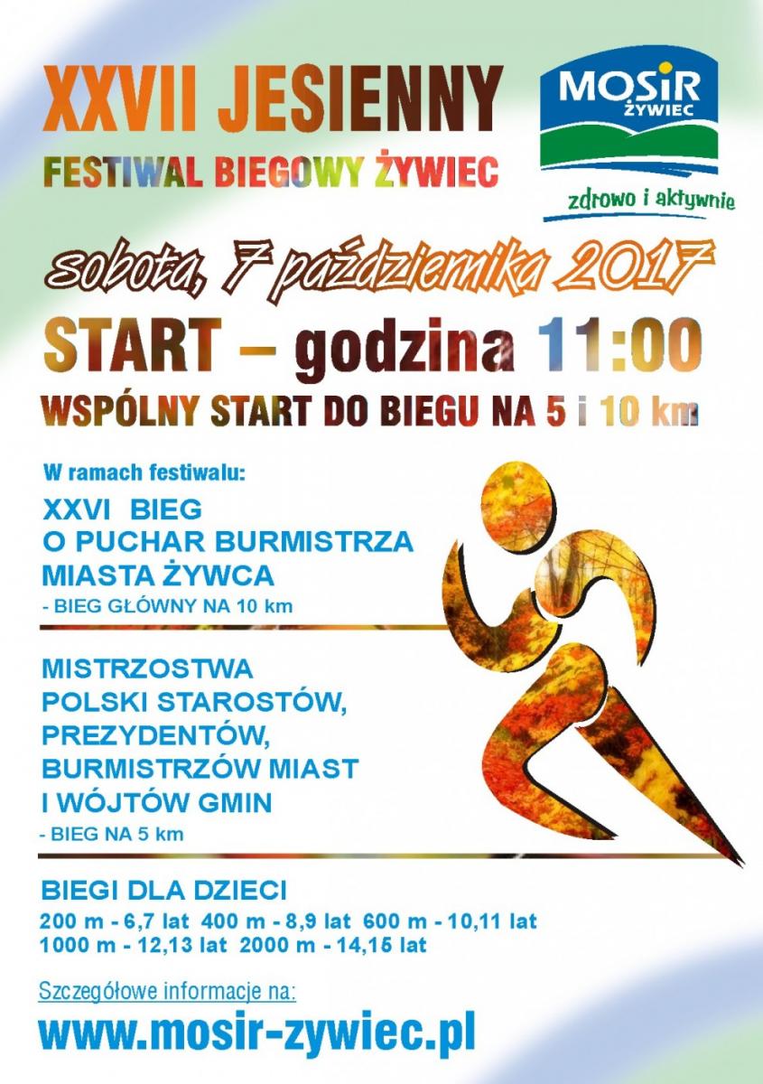 Jesienny Festiwal Biegowy w Żywcu 7.10