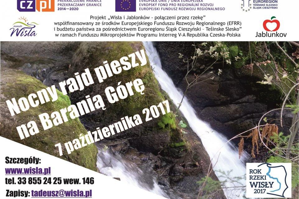 Wisła: Nocny Rajd Pieszy na Baranią Górę 07.10-08.10