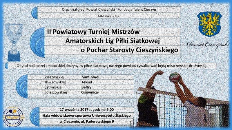 II Powiatowy Turniej Mistrzów Amatorskich Lig Piłki Siatkowej 17.09