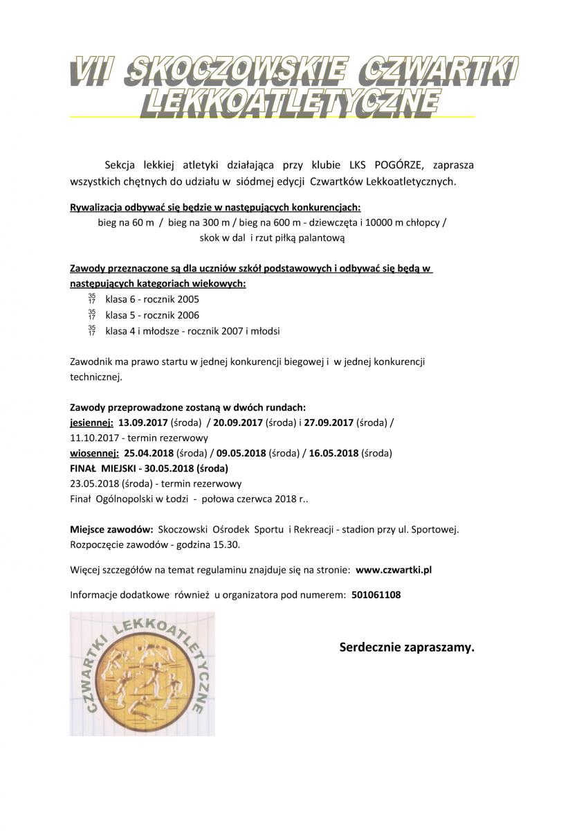 Skoczów: Lekkoatletyczne Czwartki 27.09