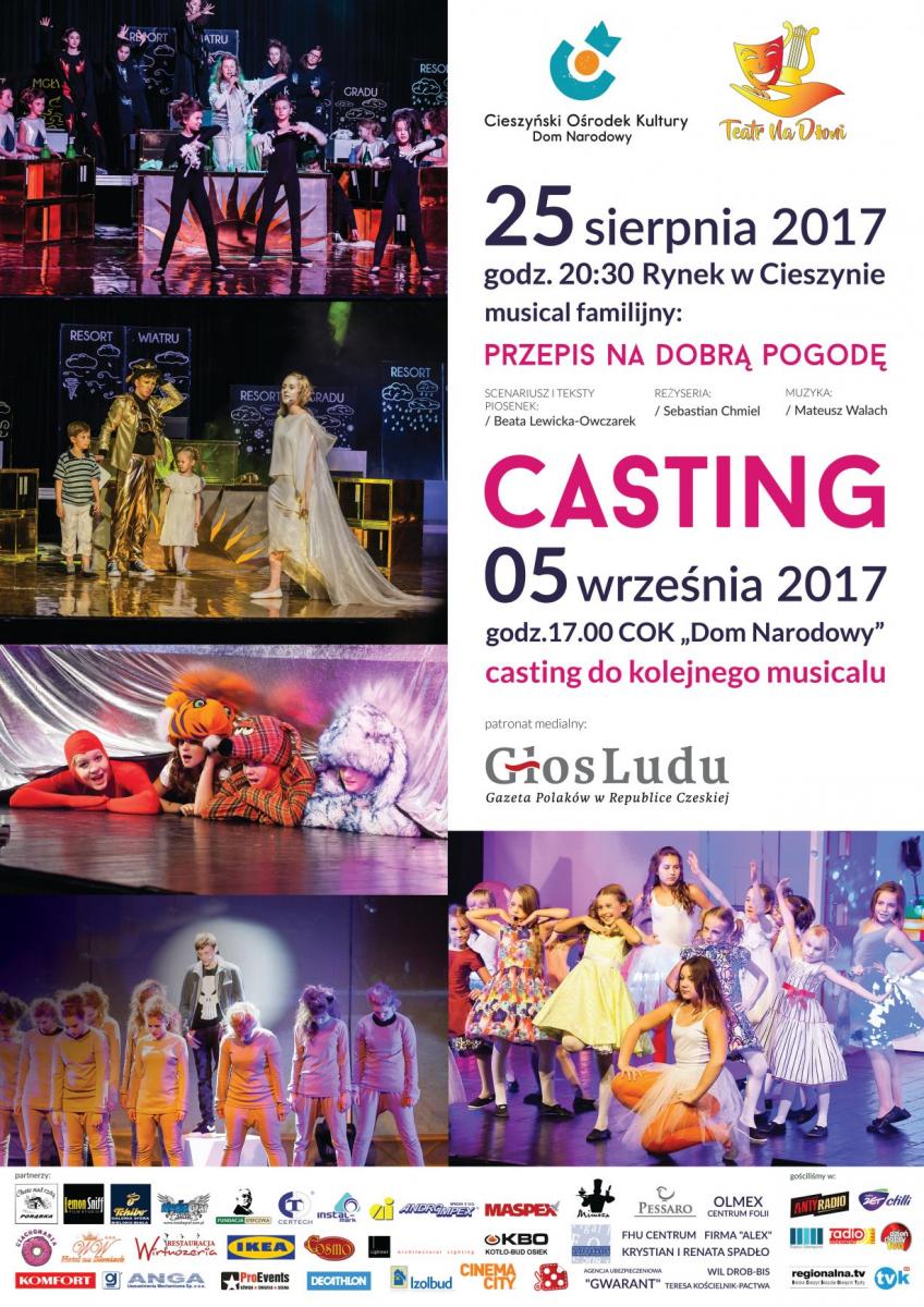 Cieszyn: Casting do musicalu 05.09