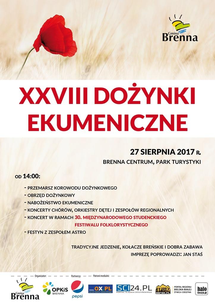 Brenna: XXVIII Dożynki Ekumeniczne oraz MSFF 27.08