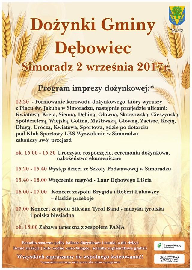 Dębowiec/Simoradz: Gminne Dożynki w Simoradzu 02.09