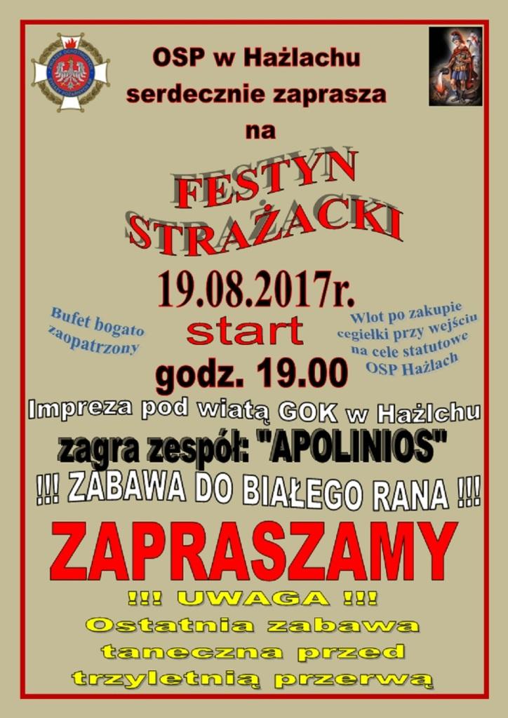 Hażlach: Festyn Strażacki w Hażlachu 19.08