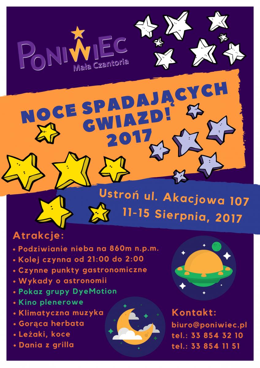 Ustroń: Noc spadających gwiazd w Ustroniu - Poniwiec 