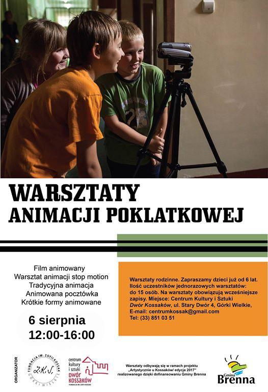 Górki Wielkie: Warsztaty animacji poklatkowej – warsztaty rodzinne 06.08