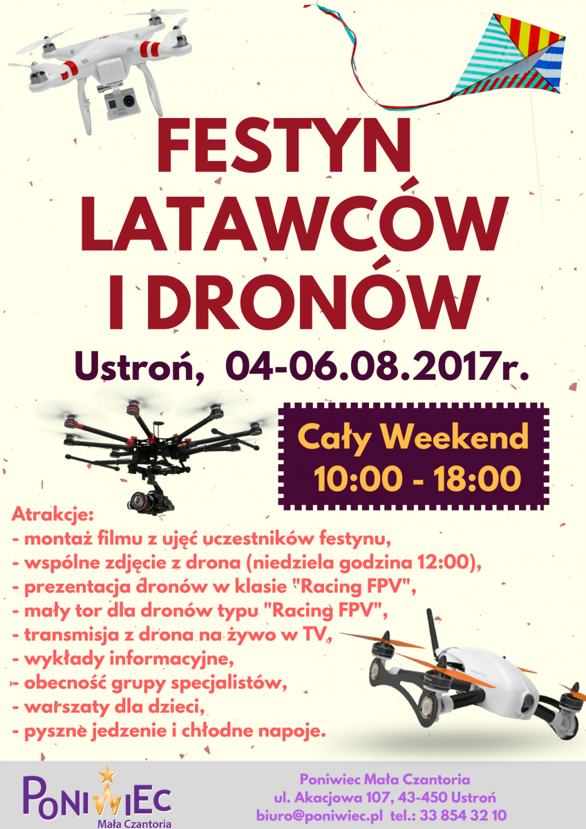 Ustroń: Festyn Latawców i Dronów - Poniwiec 