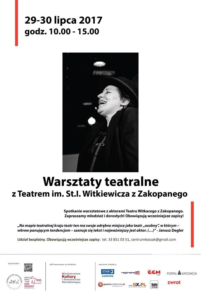 Górki Wielkie: WARSZTATY TEATRALNE z aktorkami Teatru im. St. I. Witkiewicza 29.07-30.07