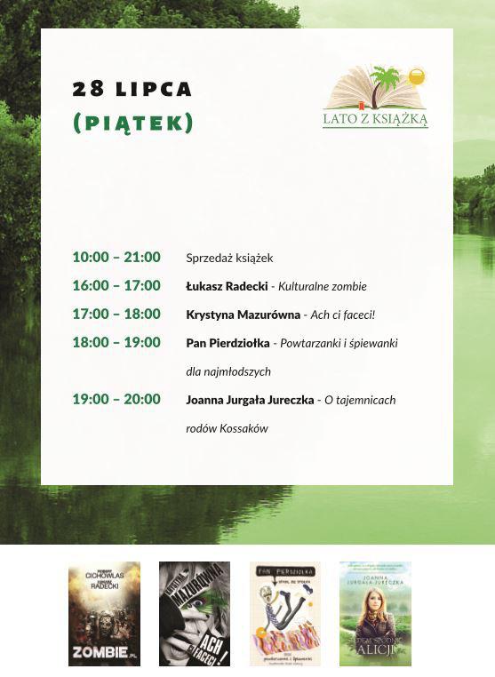 Ustroń: Lato z książką 28.07-30.07