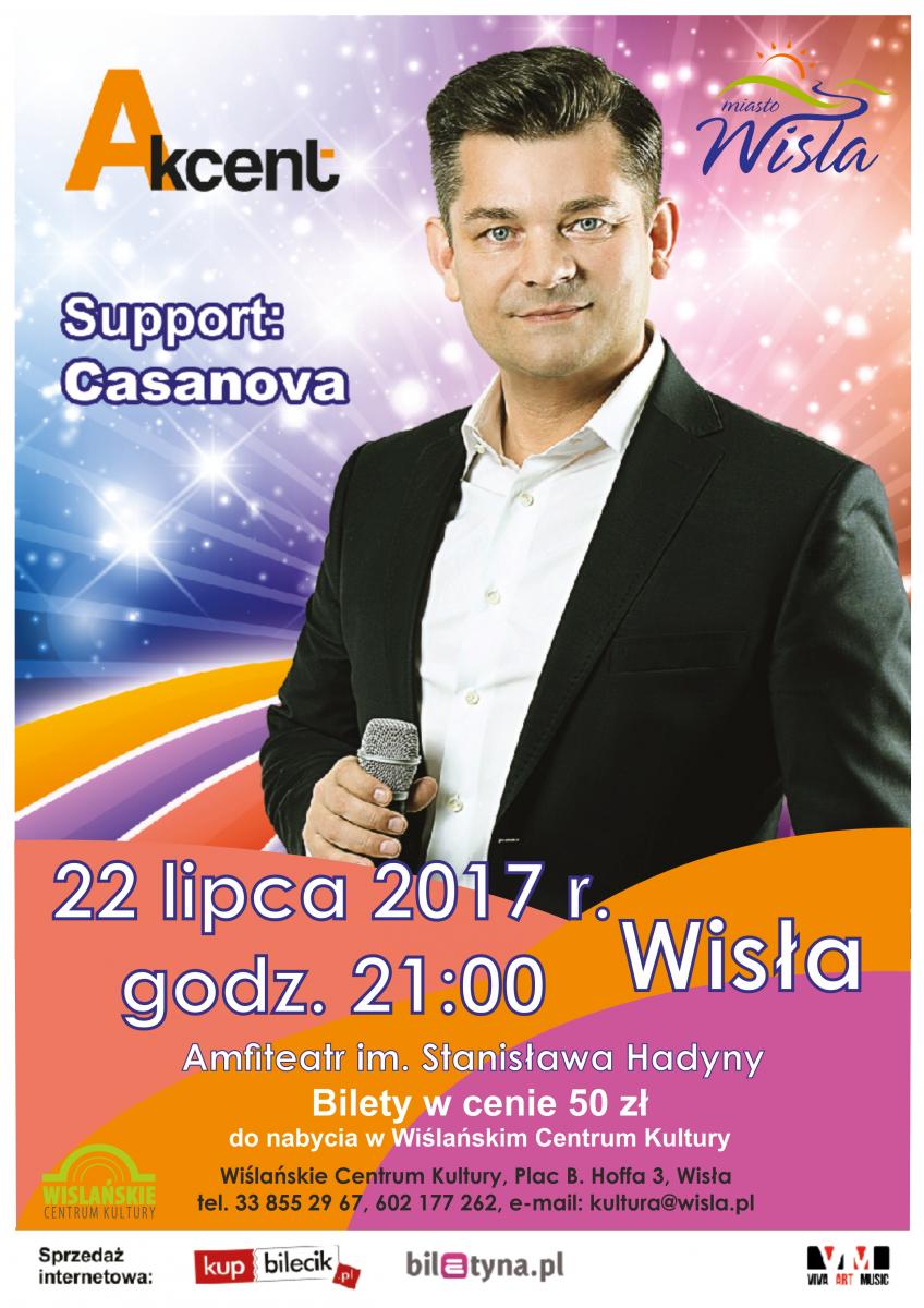 Wisła: Koncert zespołu AKCENT 22.07