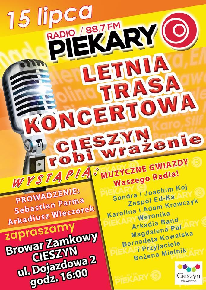 Cieszyn: Letnia Trasa z Radiem Piekary w Cieszynie 15.07